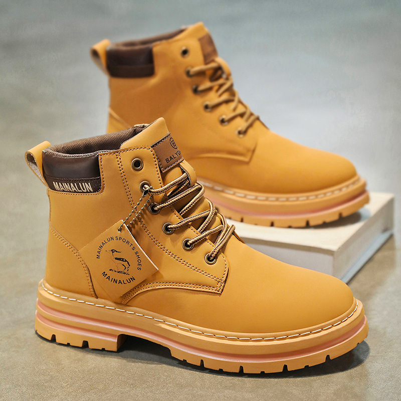 Men'S Fashion Loafers - Classic Men High Top Boots High