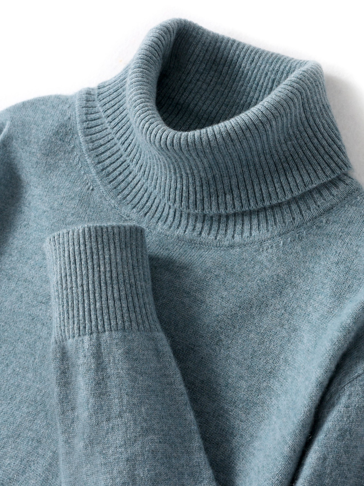 Turtleneck Sweater Men - Autumn Winter Men Wool Turtleneck Pullover
