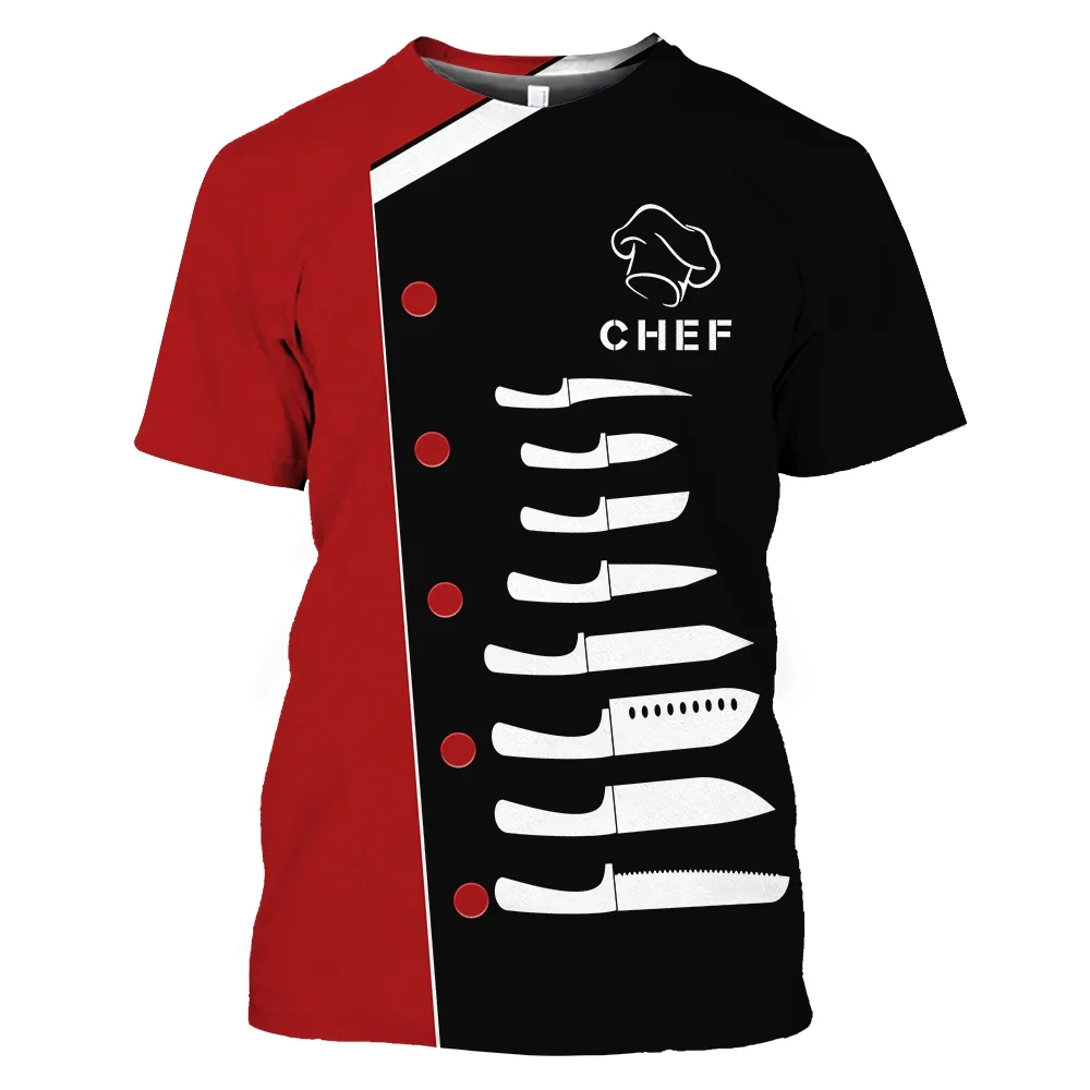 Men'S Fashion Oversized T Shirt - HipHop Chef Uniform Fashion Trend T