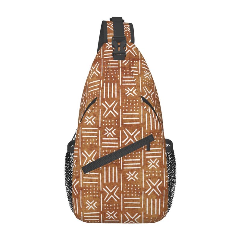 Fashion Harness Men - Bogolan Mudcloth African Pattern Sling Bag