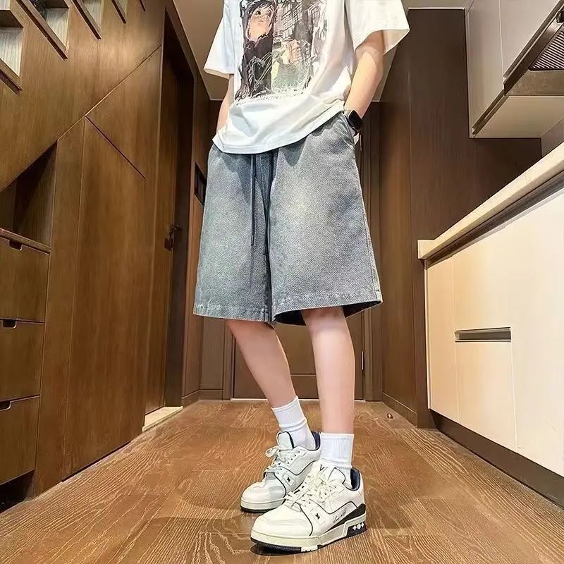 Men'S Fashion With Baggy Jeans - Men's Shorts Jeans Blue Denim Jorts