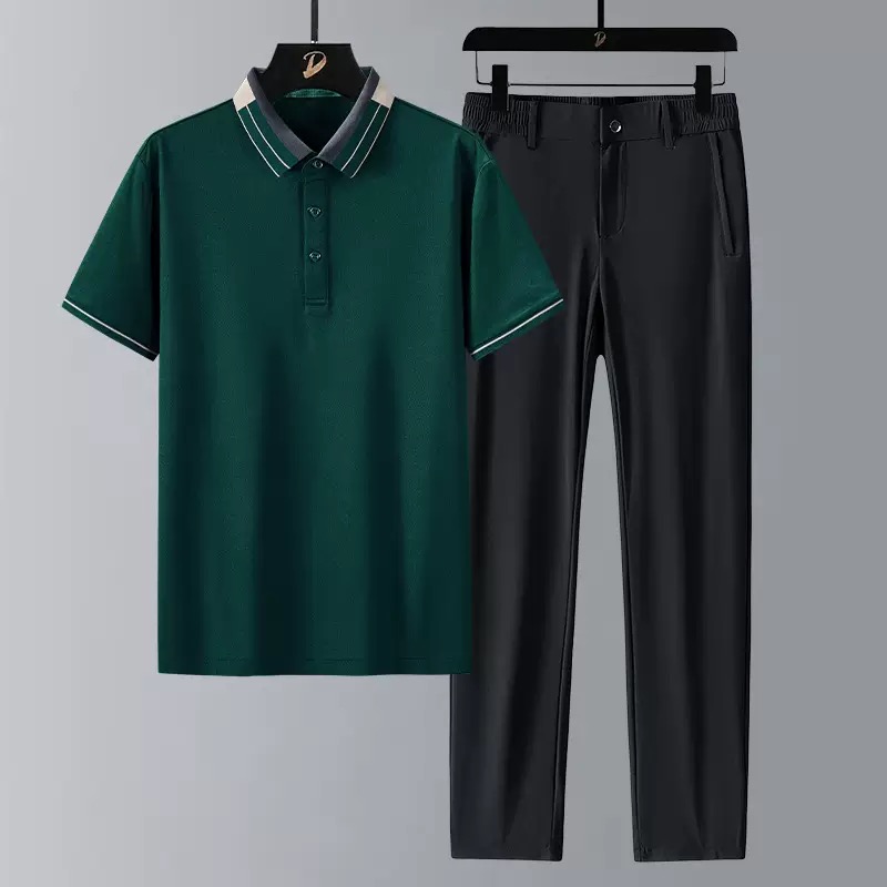 Men'S Fashion Polo Shirt - New Summer Fashion Trendy Ice Silk
