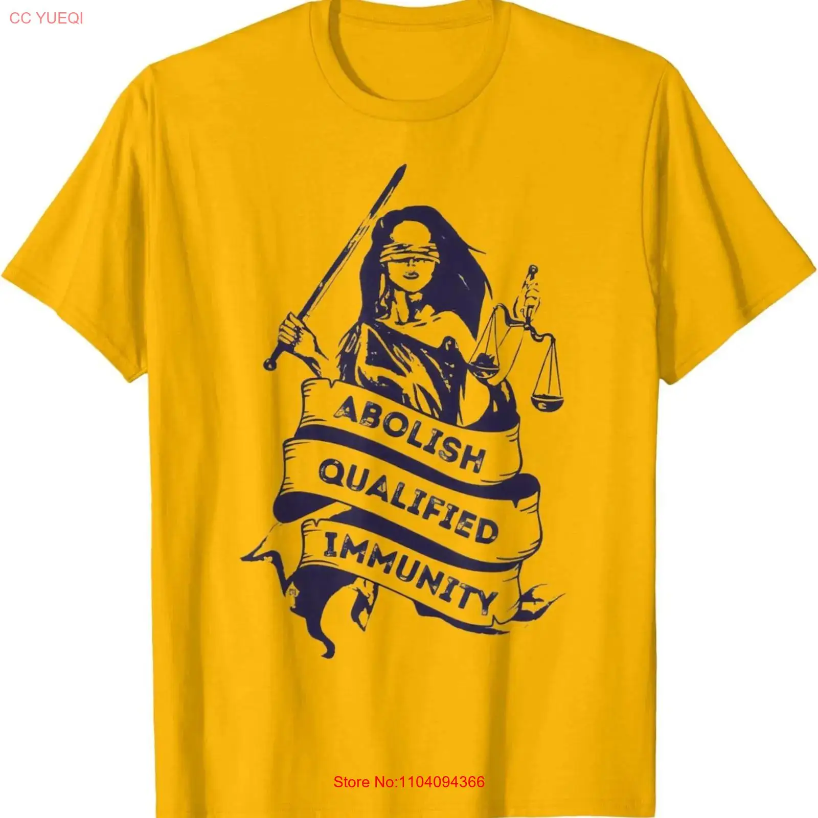 Men'S Fashion Everyday - Abolish Qualified Immunity T Shirt vintage