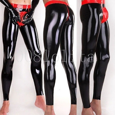 Men'S Fashion Xxl - Latex Rubber Fashion Sport Red and