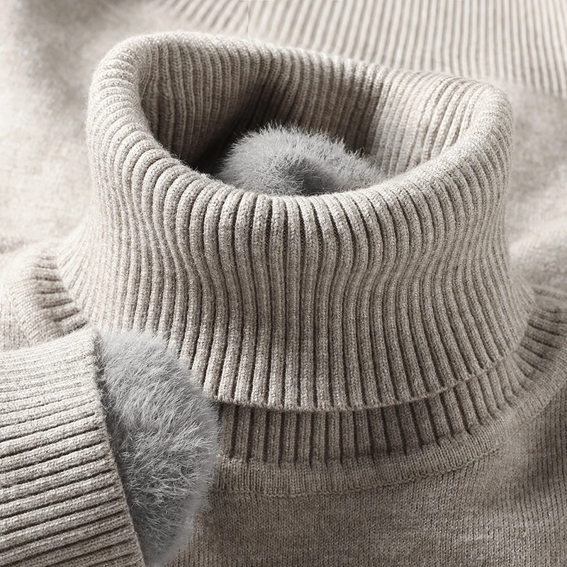 Turtleneck Sweater Men - Sweatwear Mens Anti-pilling High Quality Knitted