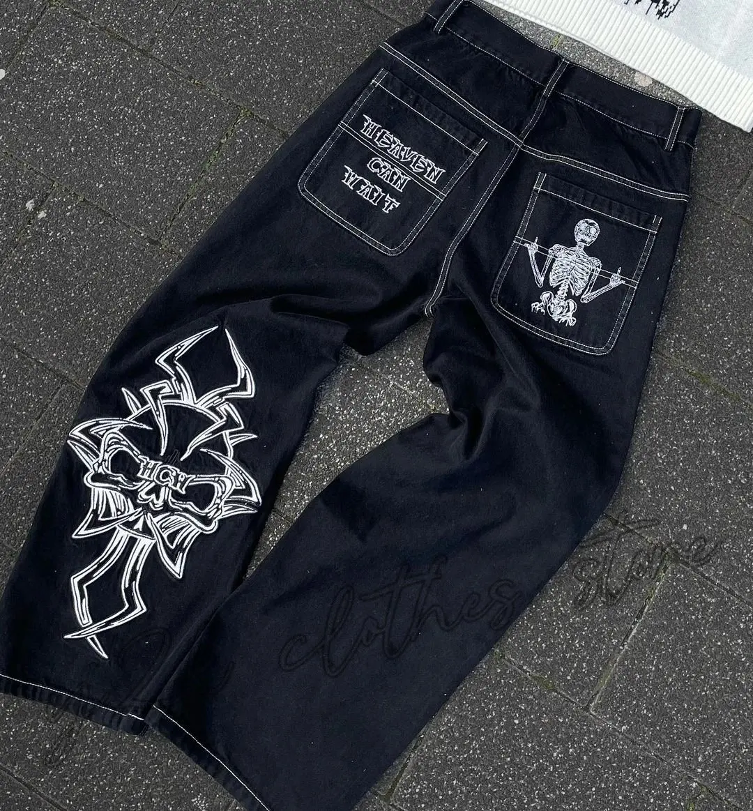 2025 New Prints Jeans Men Stre - Men'S Fashion With Baggy Jeans recension och pris