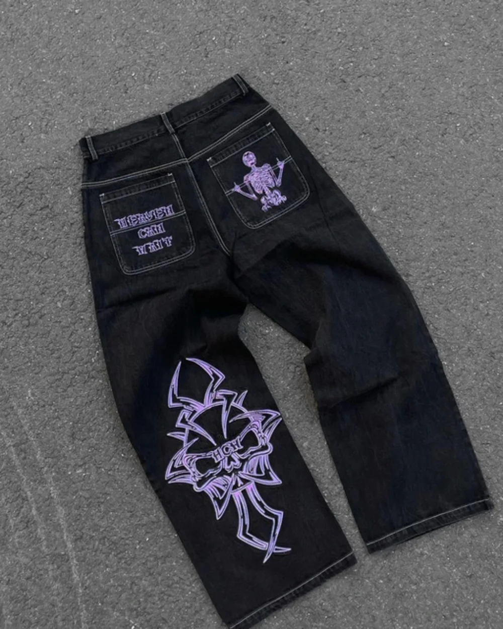 2025 New Prints Jeans Men Stre - Men'S Fashion With Baggy Jeans recension och pris