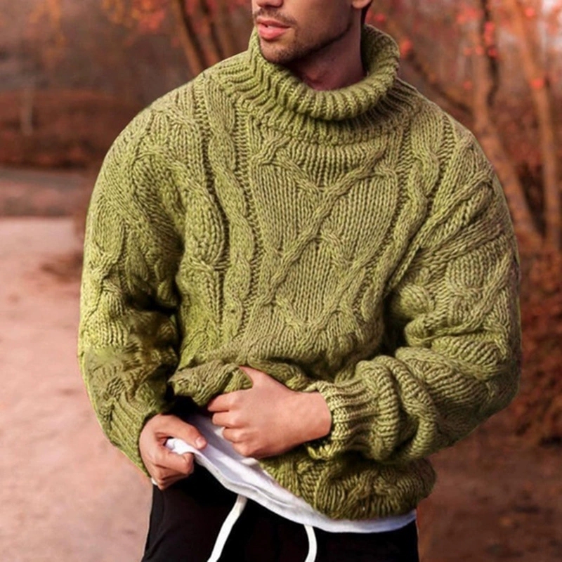 Autumn and winter European and - Turtleneck Sweater Men recension och pris