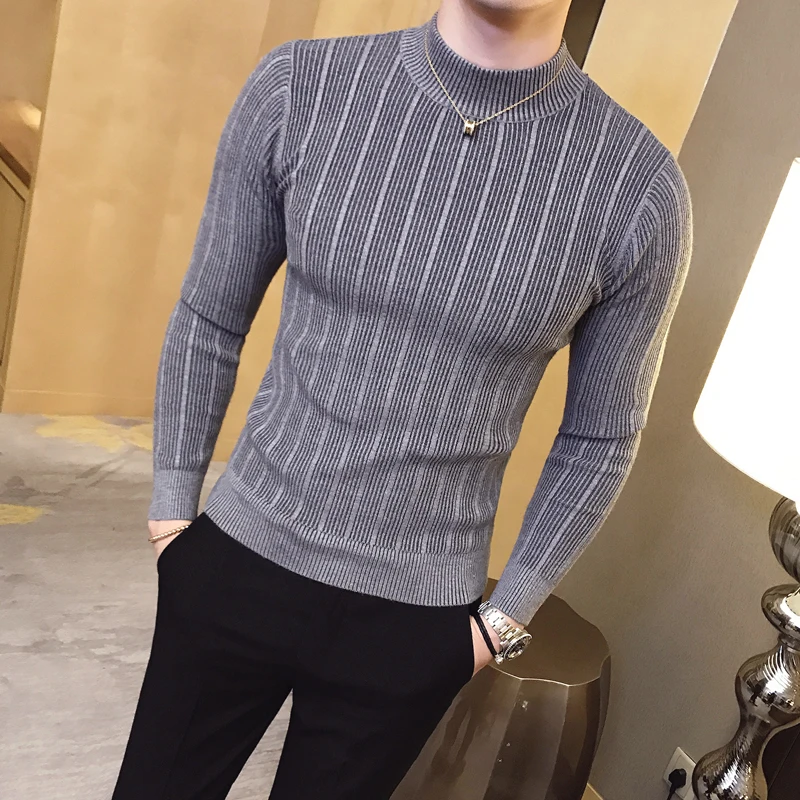 New Autumn Winter High Collar  - Turtleneck Sweater Men recension och pris