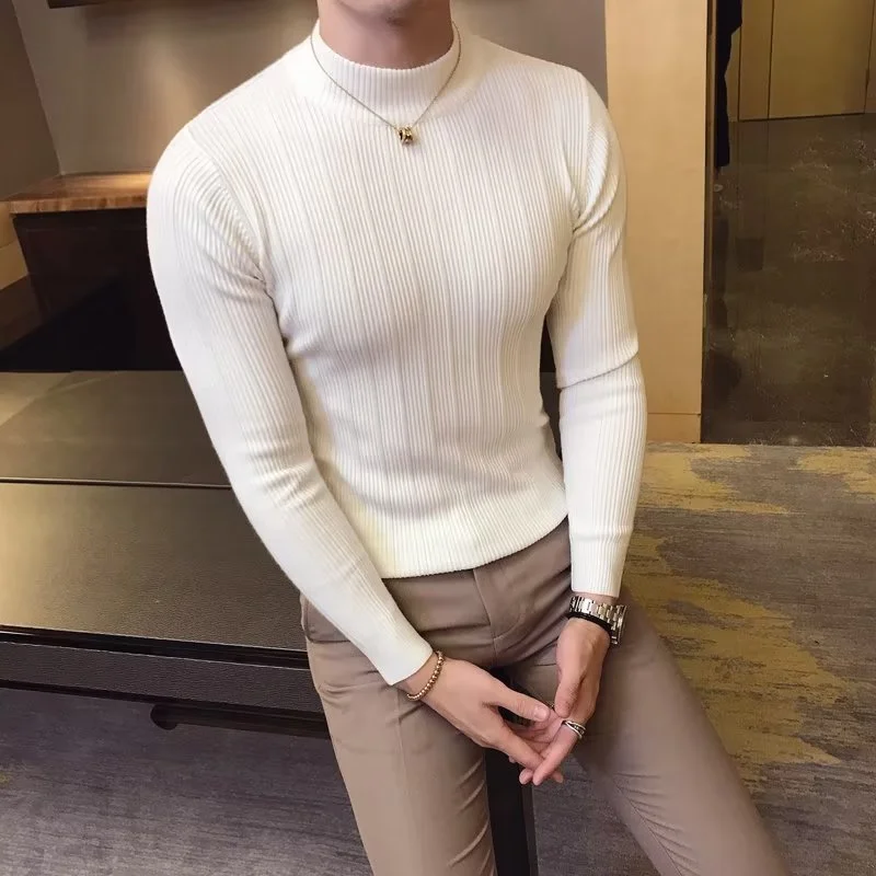New Autumn Winter High Collar  - Turtleneck Sweater Men recension och pris