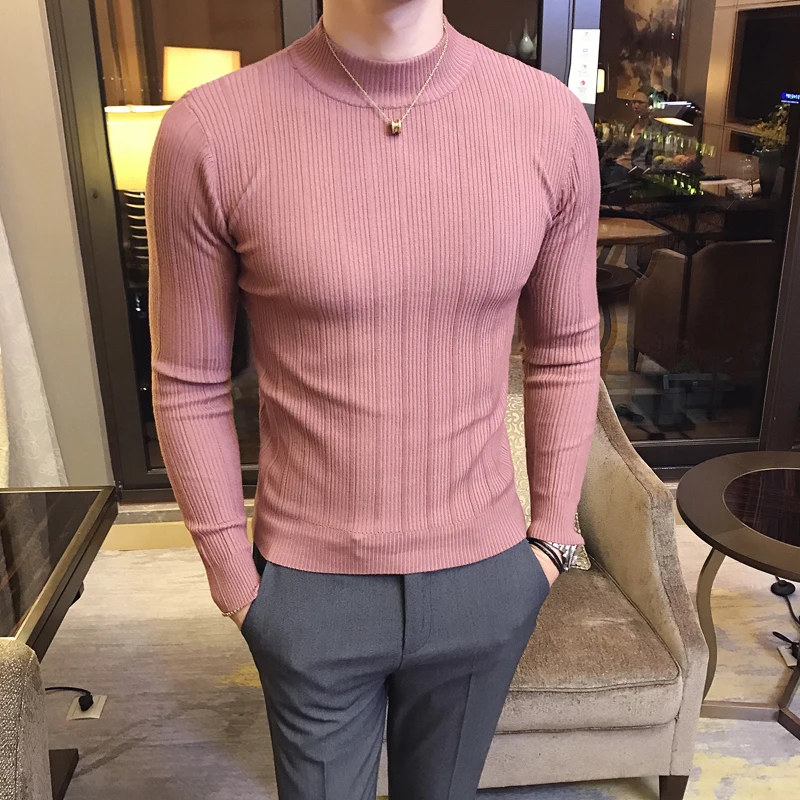 New Autumn Winter High Collar  - Turtleneck Sweater Men recension och pris