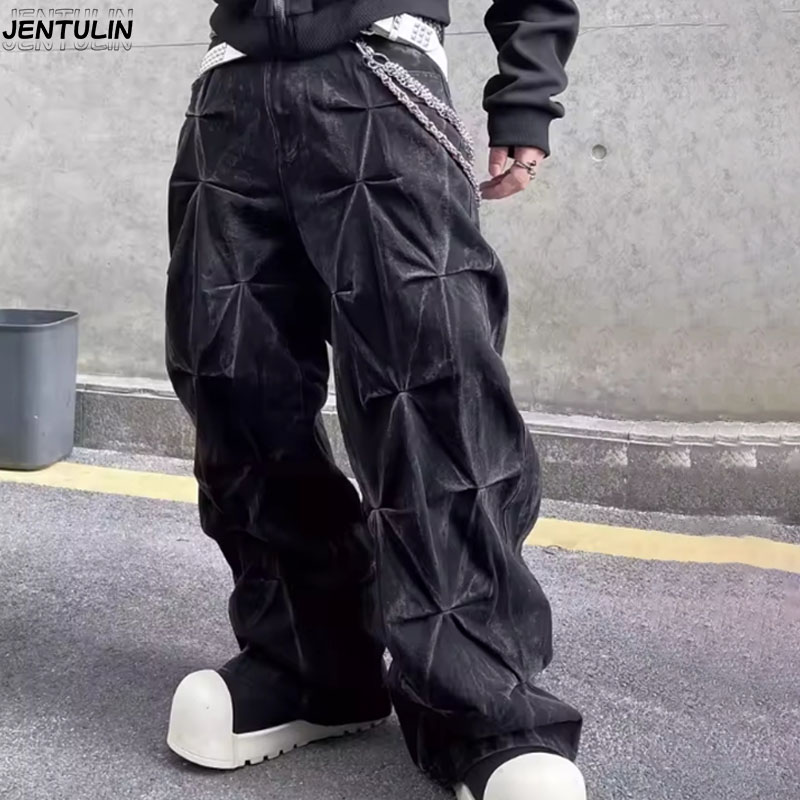 Y2K Aesthetics New Pattern Emb - Men'S Fashion With Baggy Jeans recension och pris