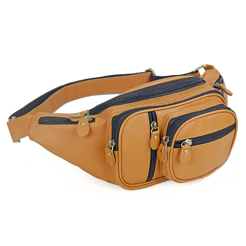 Men Genuine Leather Waist Pack - Fashion Harness Men recension och pris