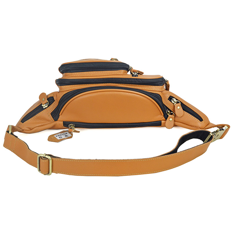 Men Genuine Leather Waist Pack - Fashion Harness Men recension och pris