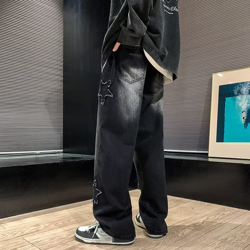 New Men's Star Embroidered Fas - Men'S Fashion With Baggy Jeans recension och pris