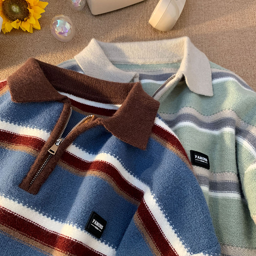 Japan Men's Y2K Knitted Warm P - Turtleneck Sweater Men recension och pris