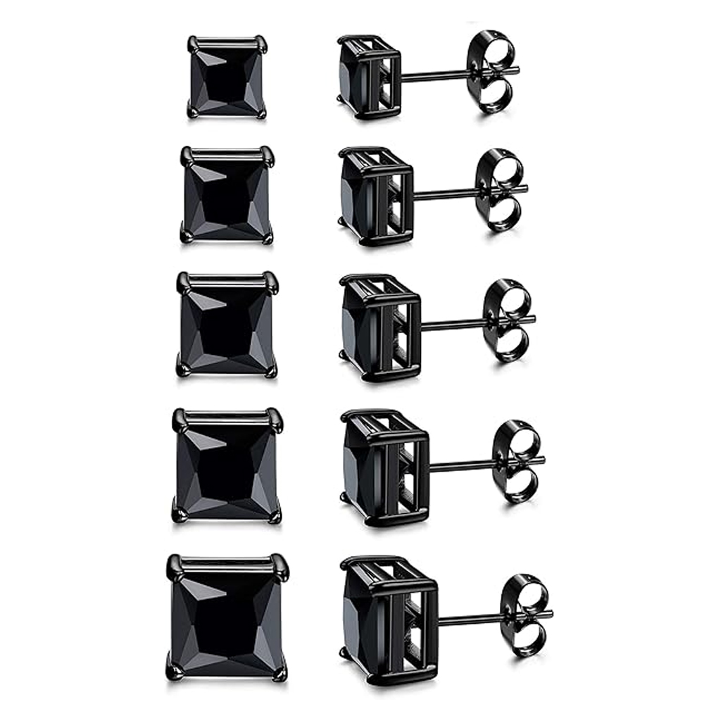 JKC Store 1 Pairs Square CZ St - Mens Fashion Store recension och pris