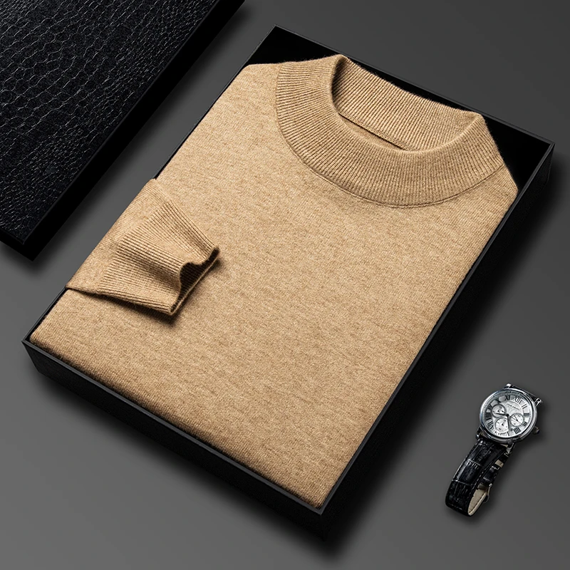Half Turtleneck Knitwear Sweat - Turtleneck Sweater Men recension och pris