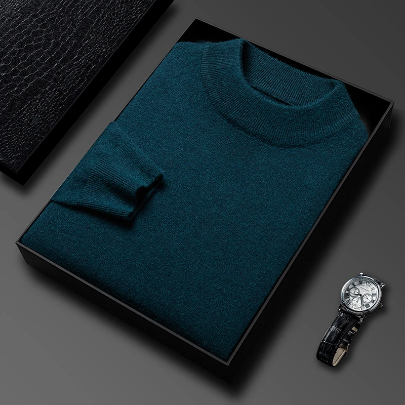 Half Turtleneck Knitwear Sweat - Turtleneck Sweater Men recension och pris