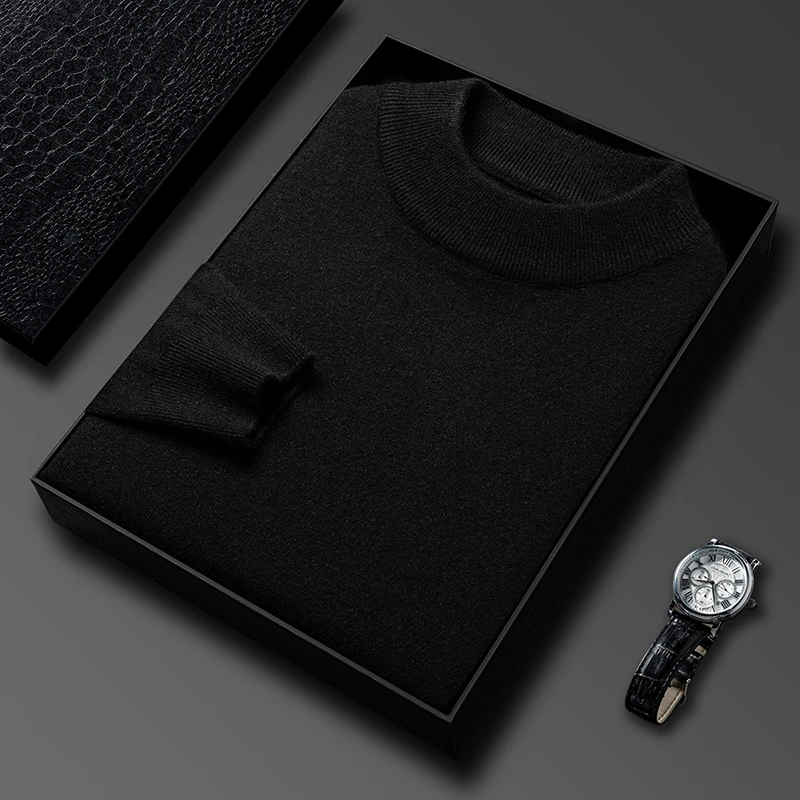 Half Turtleneck Knitwear Sweat - Turtleneck Sweater Men recension och pris