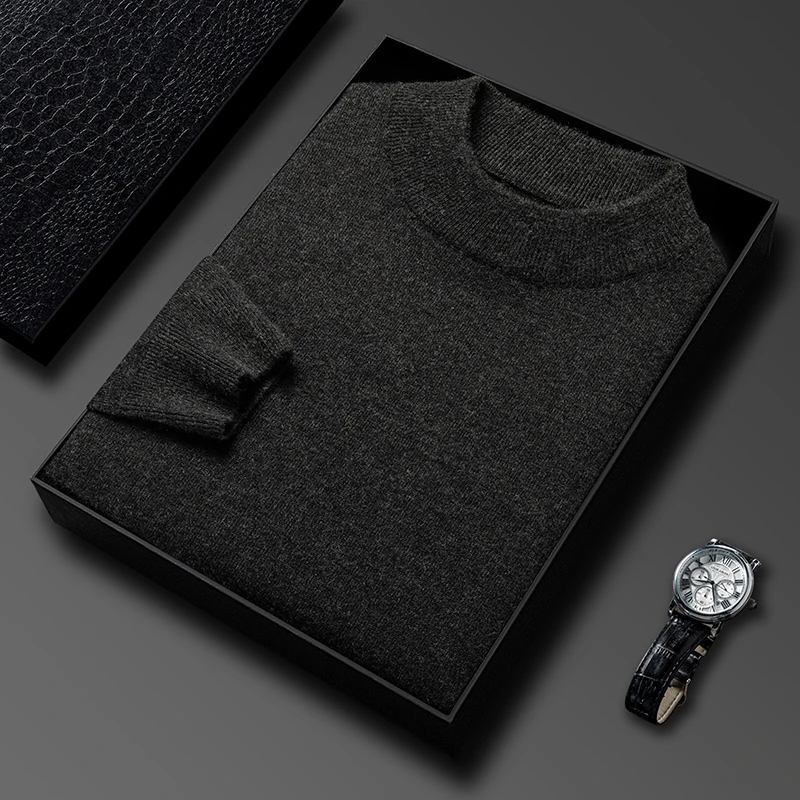 Half Turtleneck Knitwear Sweat - Turtleneck Sweater Men recension och pris
