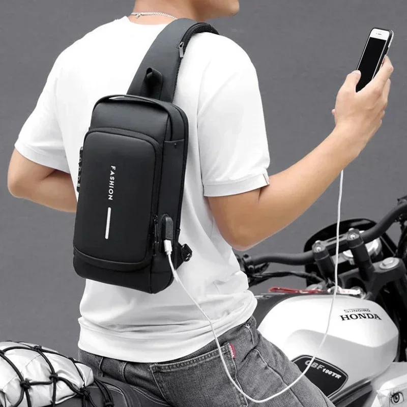 Men Anti Theft Chest Bag Shoul - Fashion Harness Men recension och pris