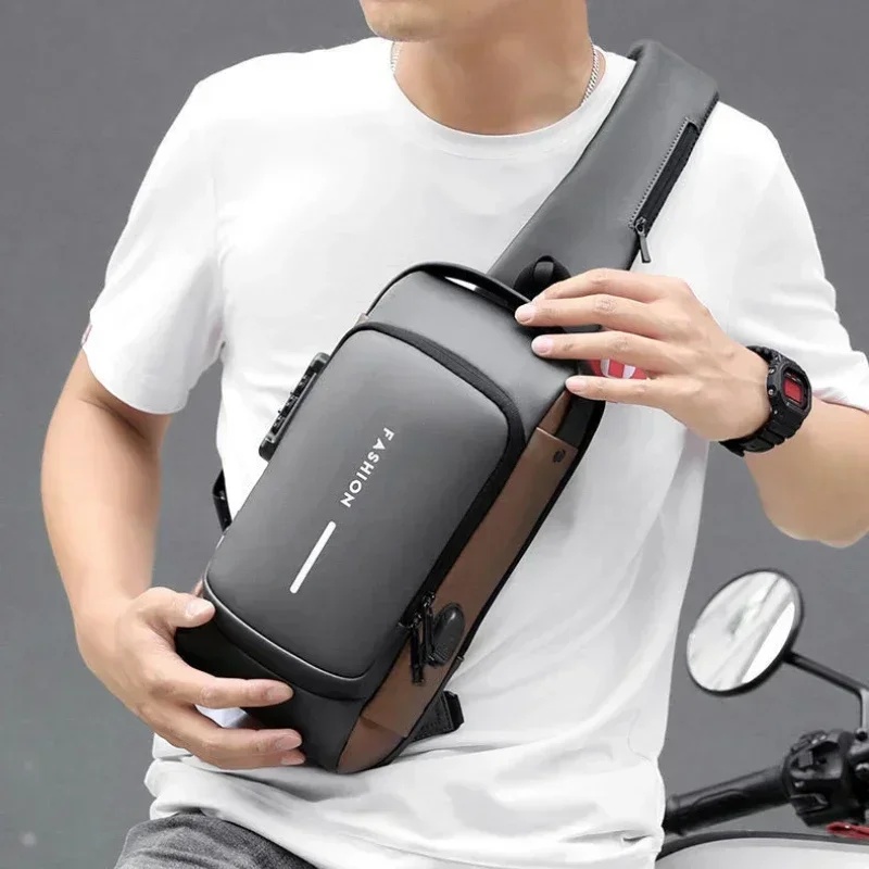 Men Anti Theft Chest Bag Shoul - Fashion Harness Men recension och pris