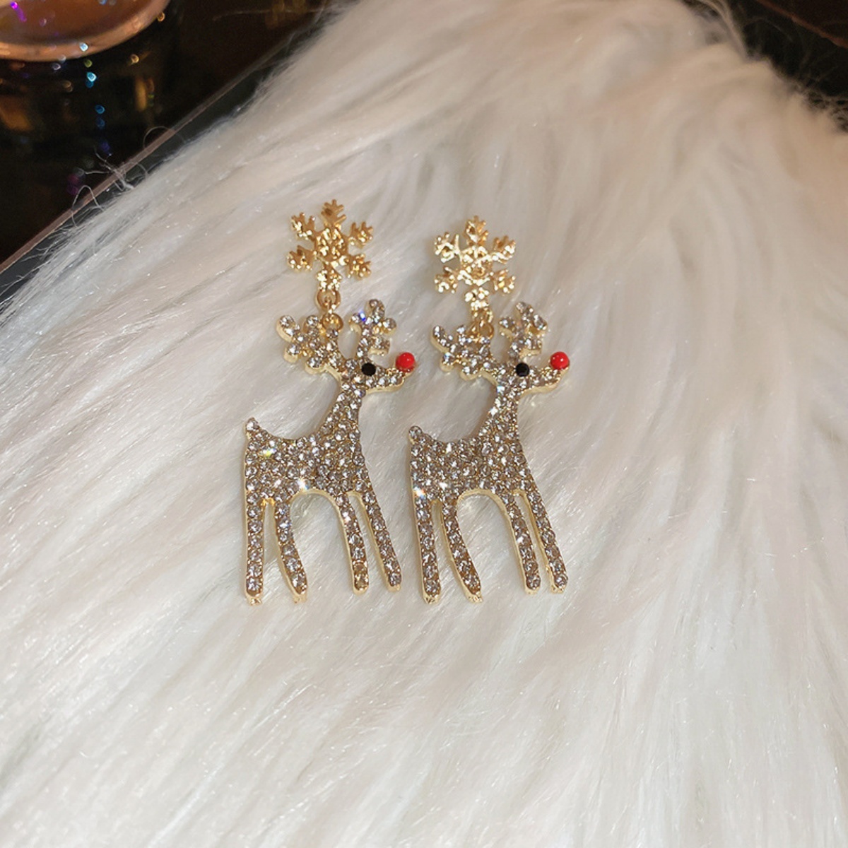 Xmas Holiday Deer Drop Earring - Men'S Fashion Xmas Party recension och pris