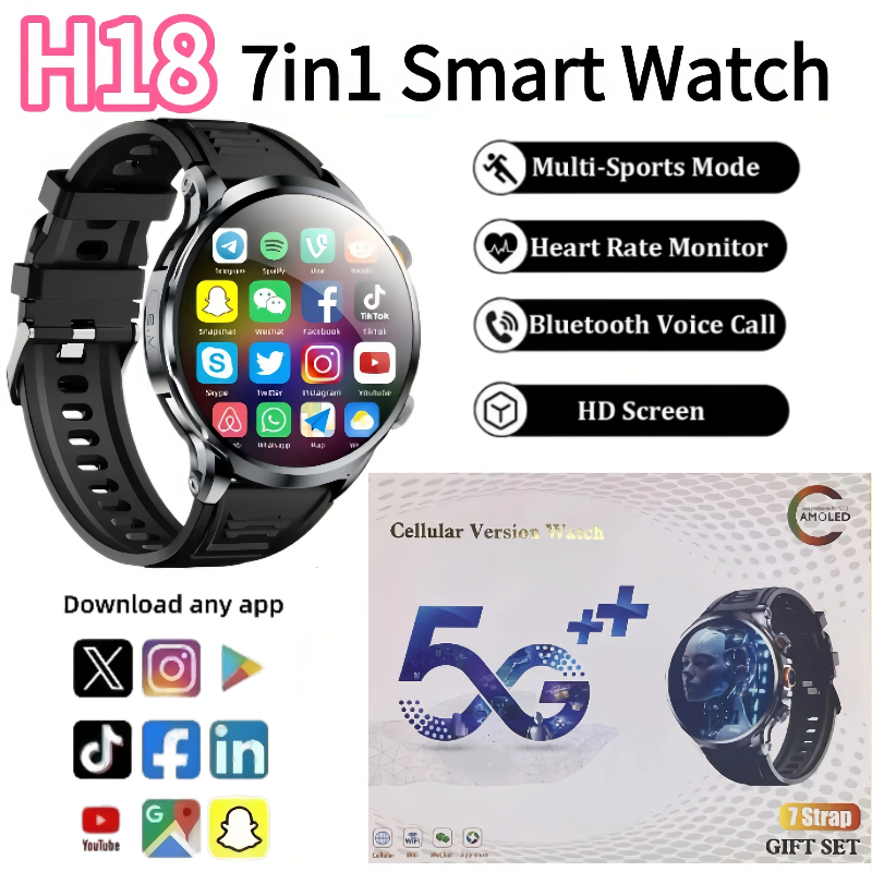 H18 New Android Smartwatch 4G  - Mens Fashion Store recension och pris