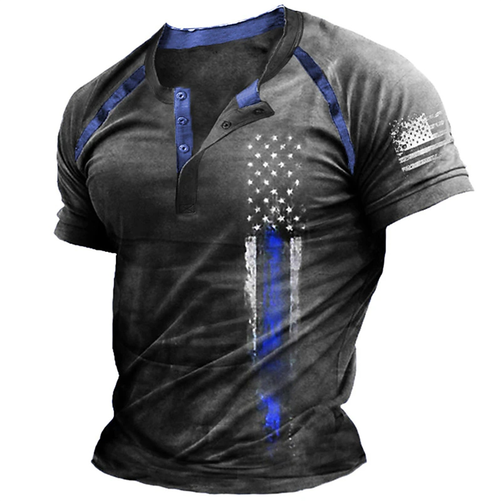 Funny 3D American Flag Print M - Men'S Fashion Course recension och pris