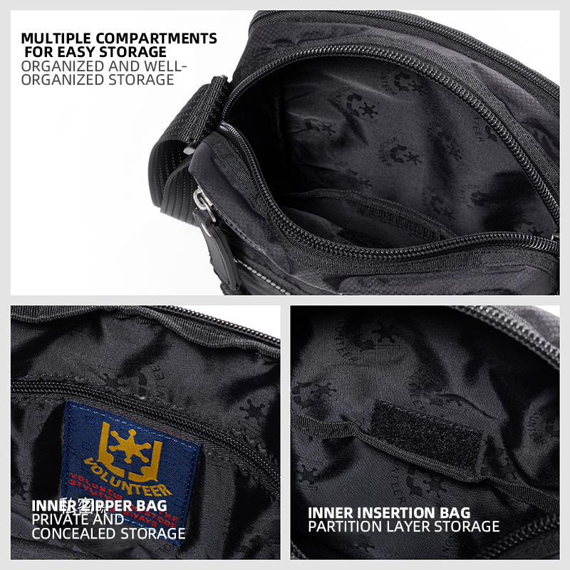 VOLUNTEER 7L Phone Crossbody B - Fashion Harness Men recension och pris