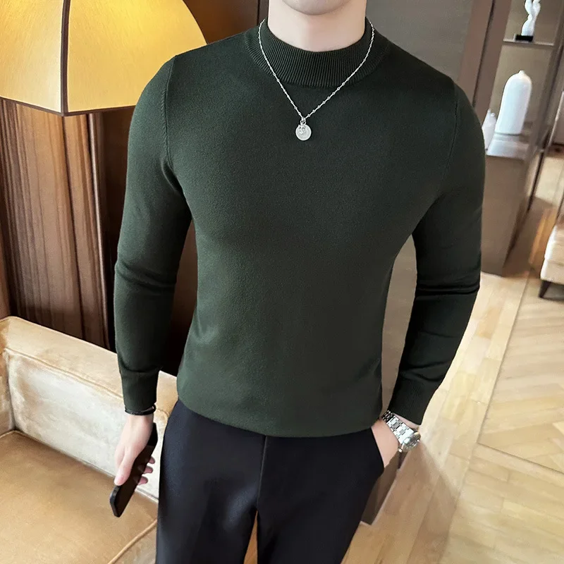 12 Colors Half High Neck Men's - Turtleneck Sweater Men recension och pris