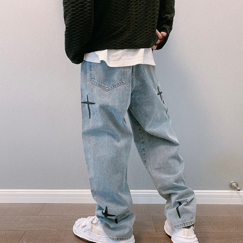 Prints Jeans Men 2023 New Stre - Men'S Fashion With Baggy Jeans recension och pris