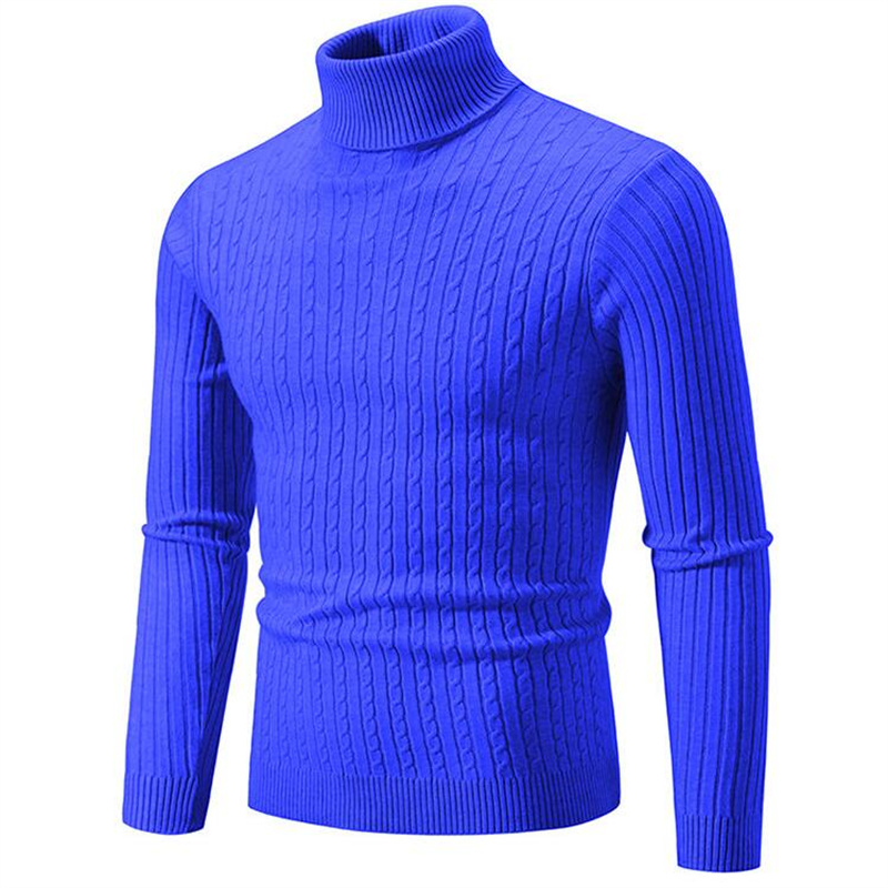 2025 New Men Solid Colour Turt - Turtleneck Sweater Men recension och pris