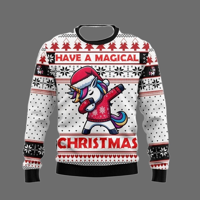 Fashion Unicorn Ugly Christmas - Men'S Fashion Xmas Party recension och pris