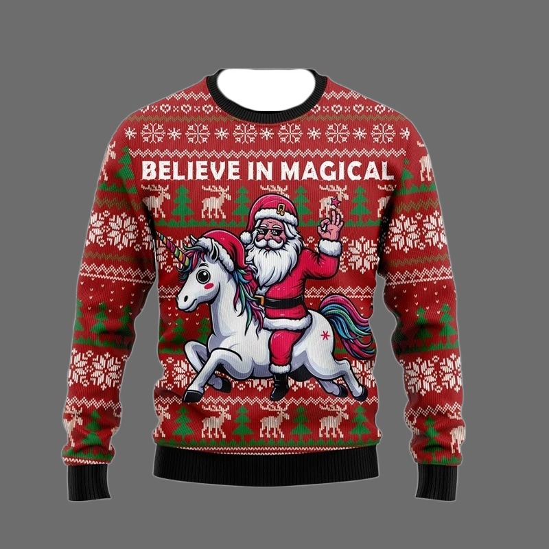 Fashion Unicorn Ugly Christmas - Men'S Fashion Xmas Party recension och pris