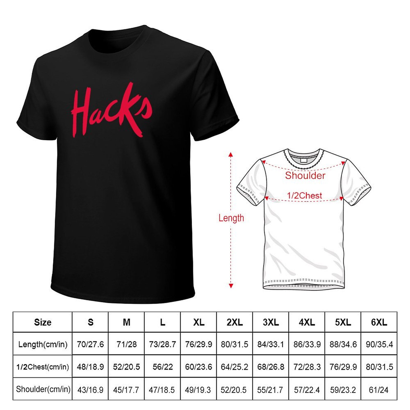 Hacks logo T-Shirt Summer Fash - Mens Fashion Hacks recension och pris