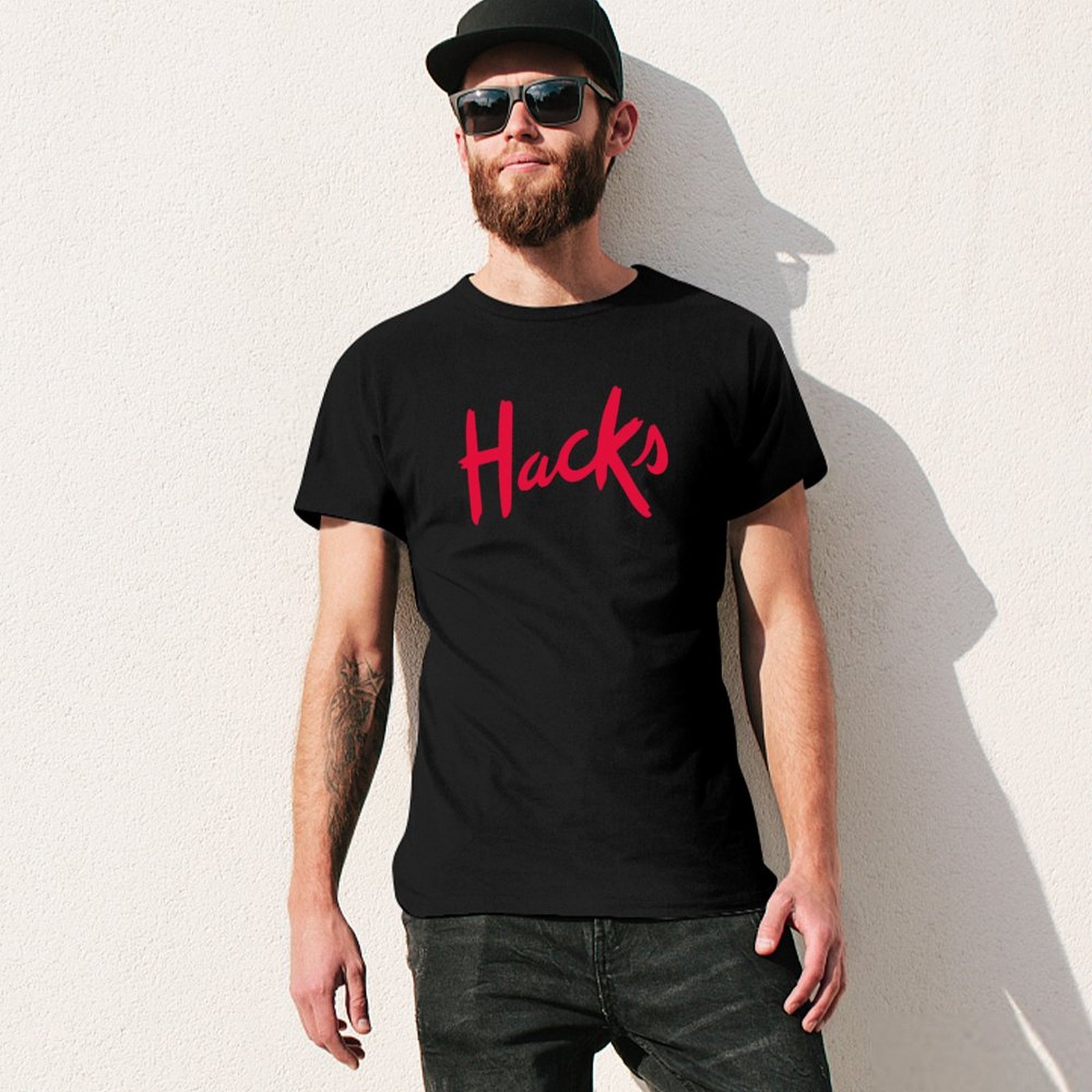 Hacks logo T-Shirt Summer Fash - Mens Fashion Hacks recension och pris