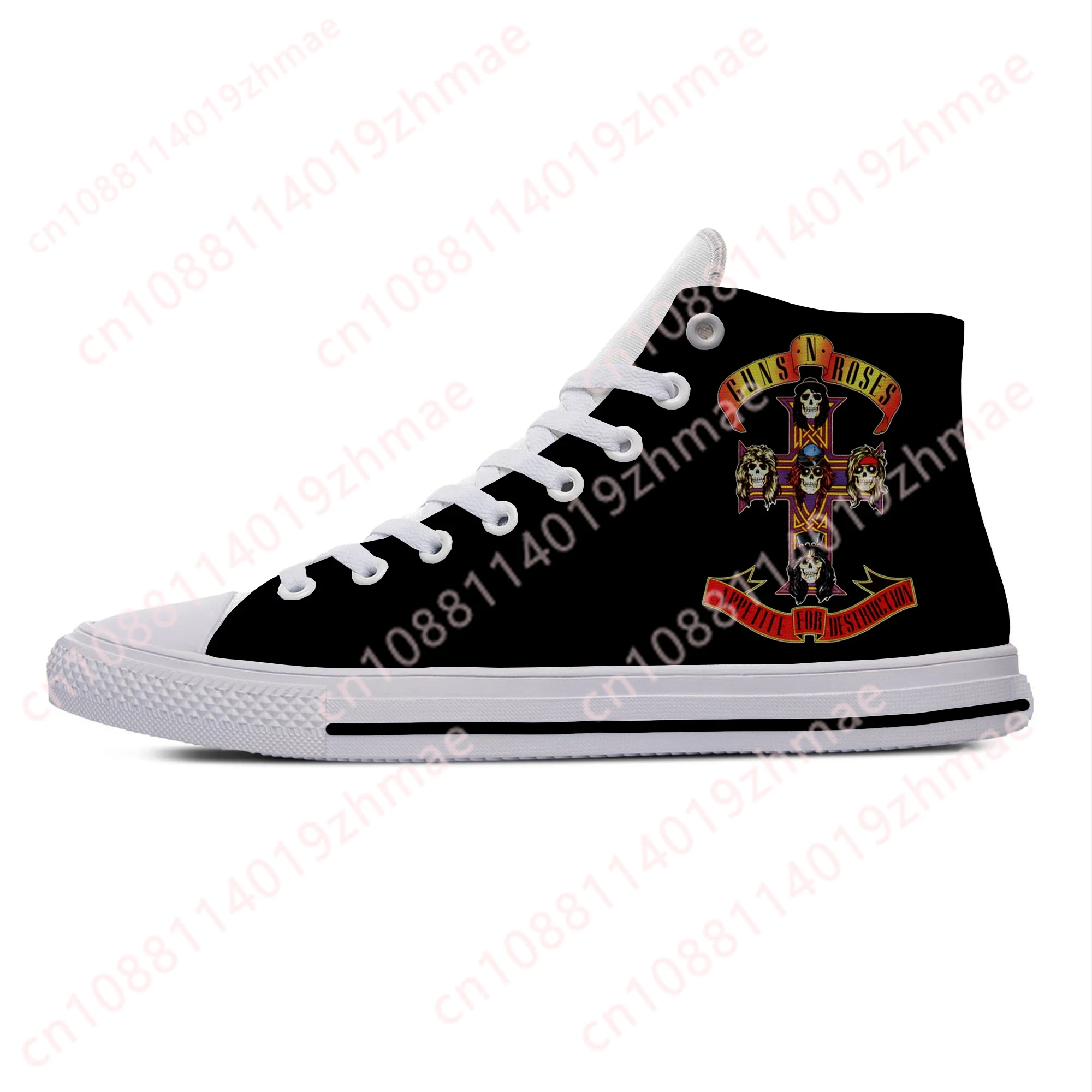 Hot 3D Guns N Rose Heavy Metal - Men'S Fashion Loafers recension och pris