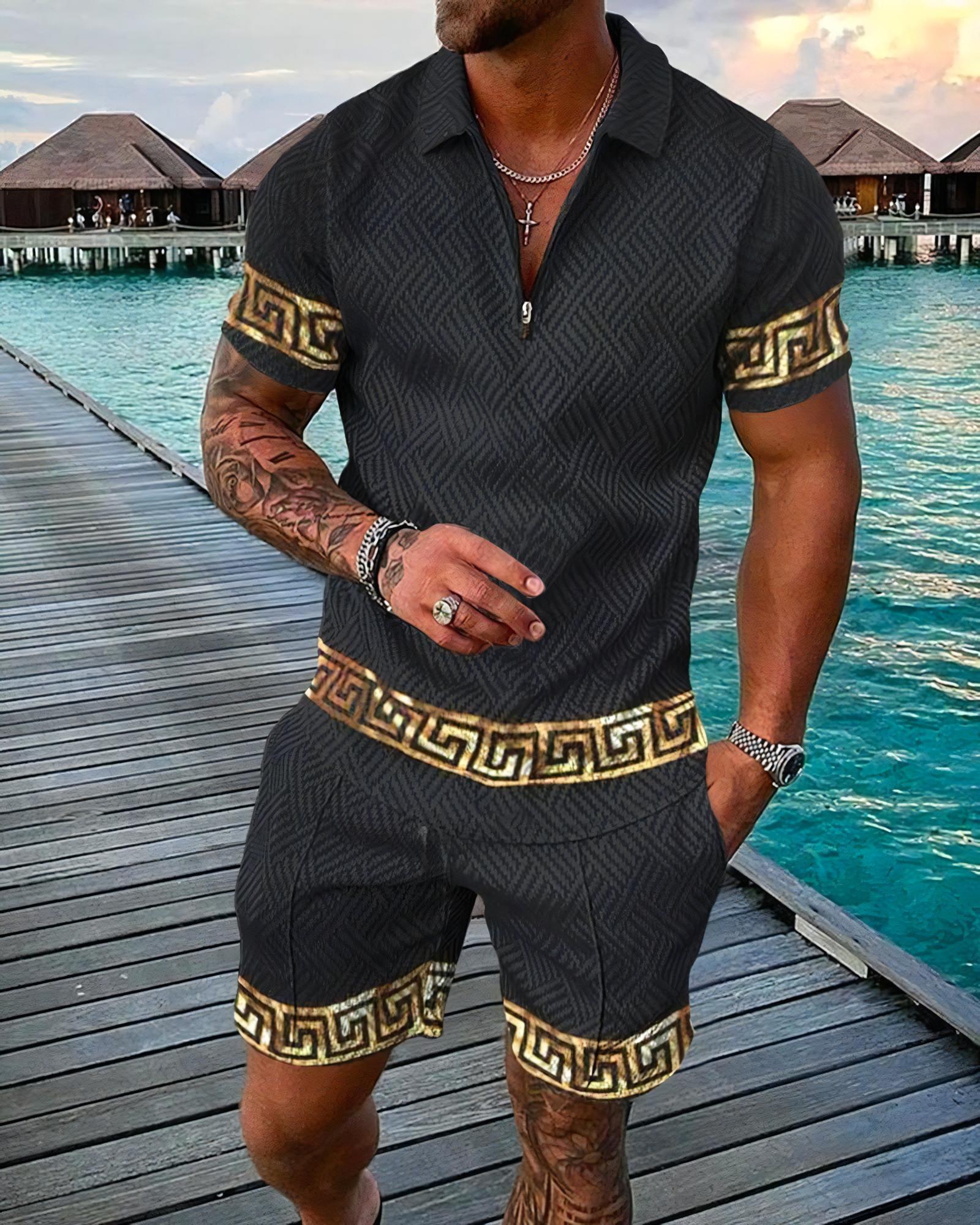 Funny 3D Printed Men's 2 Piece - Men'S Fashion Polo Shirt recension och pris