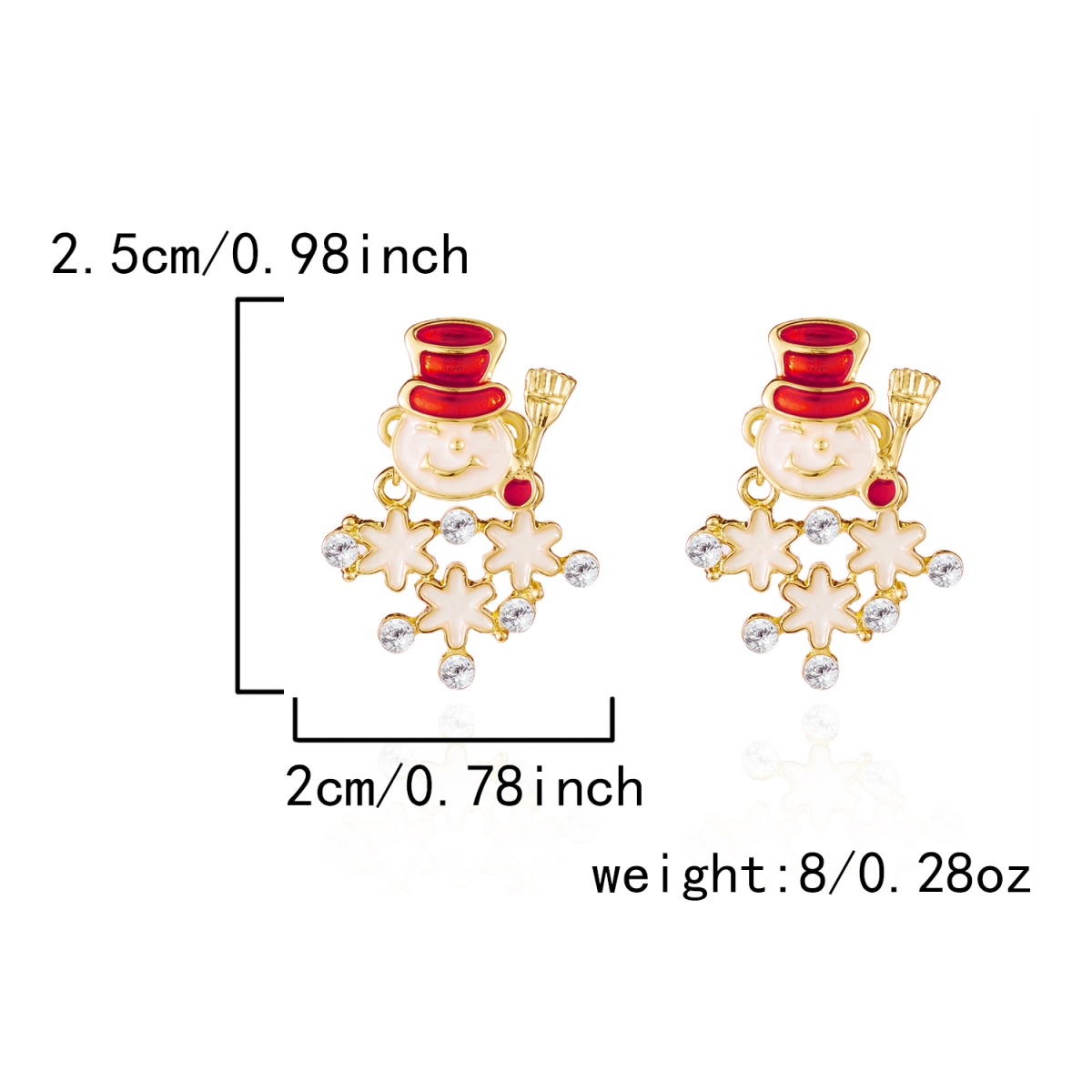 Christmas Holiday Stud Earring - Men'S Fashion Xmas Party recension och pris