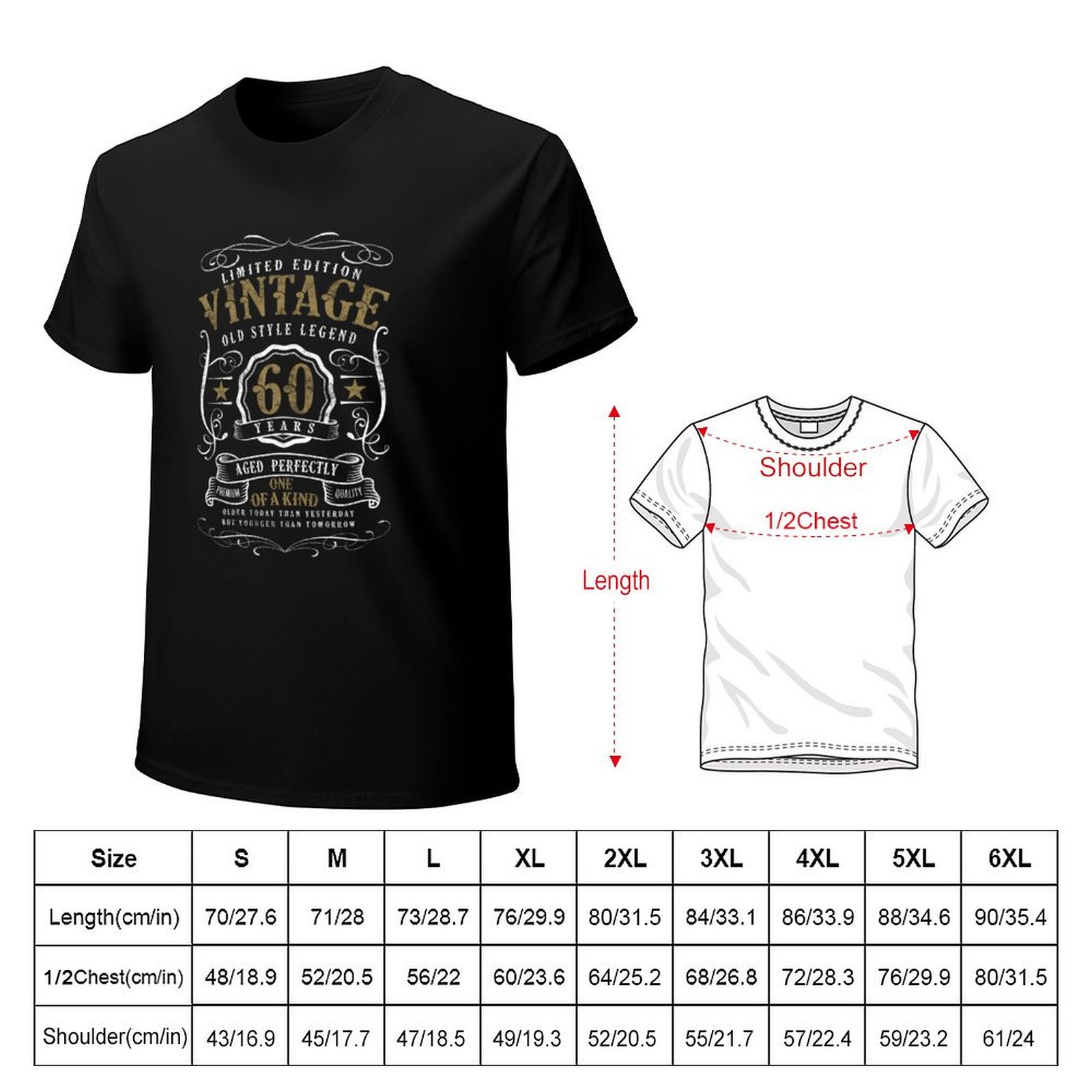 60 birthday Old Style Legend - - Men'S Fashion For 60 Year Old recension och pris