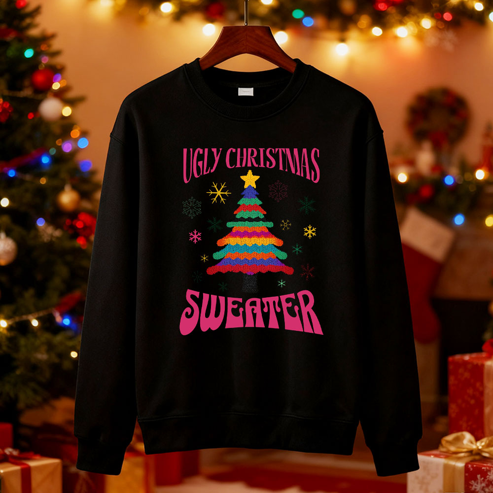 Ugly Christmas Sweater Tree Sw - Men'S Fashion Xmas Party recension och pris
