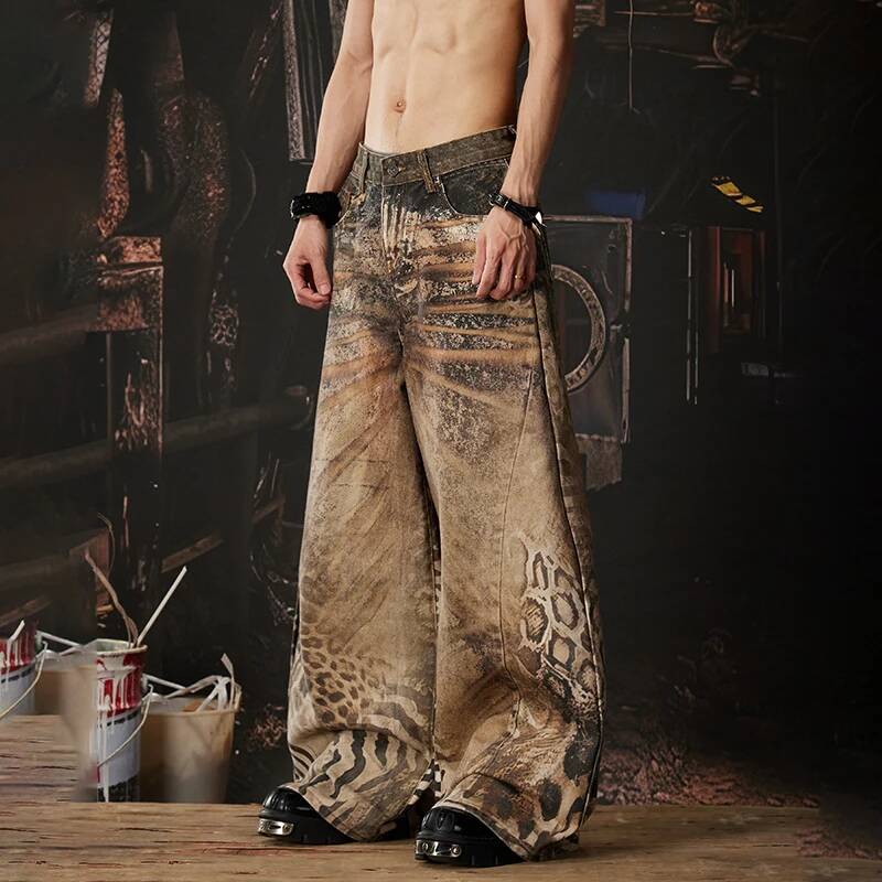 LUZHEN 2026 New Original Y2K S - Men'S Fashion With Baggy Jeans recension och pris