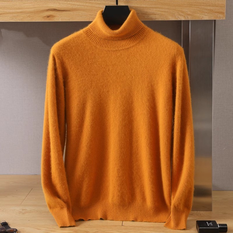 Men's 100% pure Mink velvet Ca - Turtleneck Sweater Men recension och pris