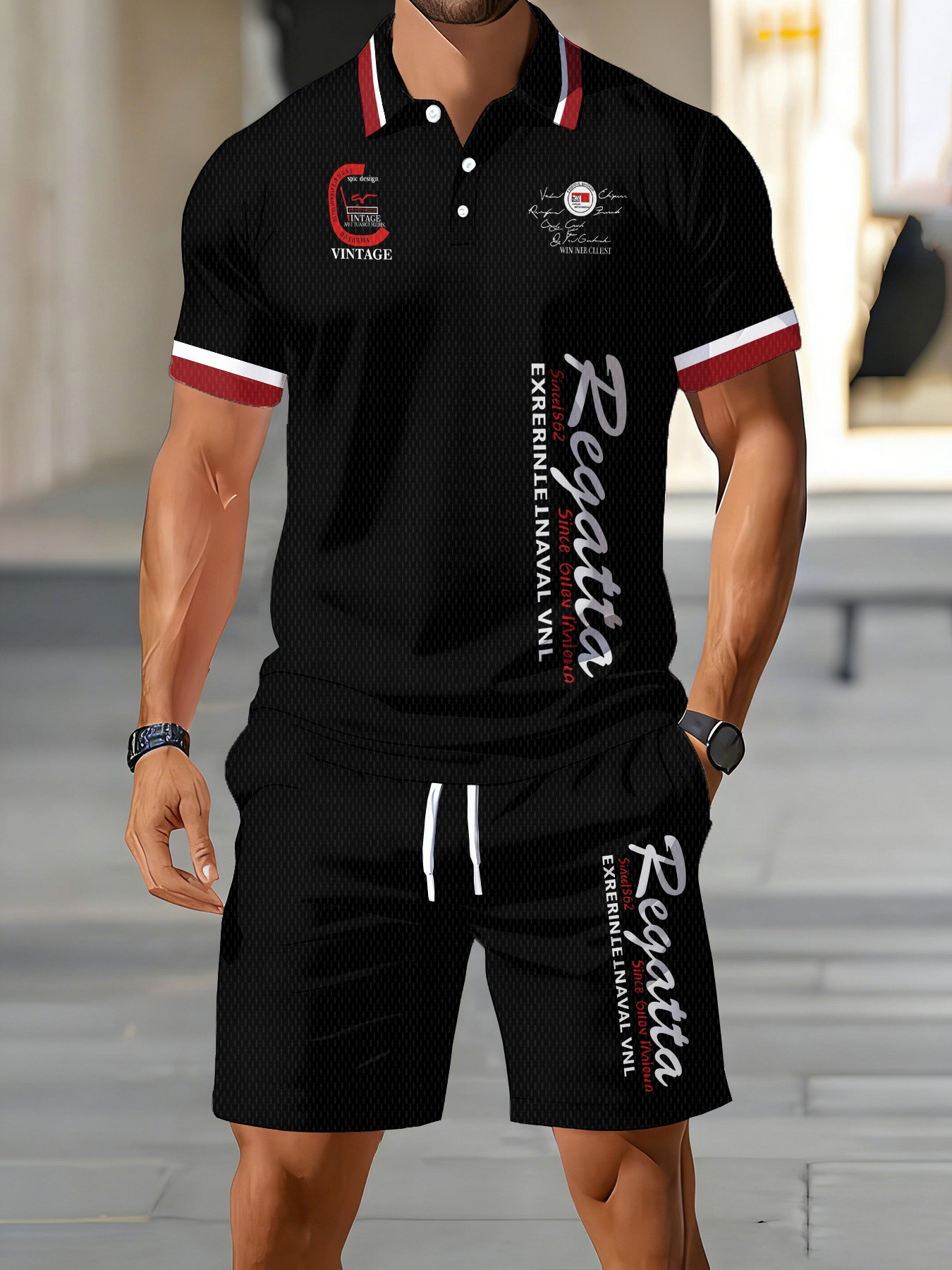 2026 Summer American Men's Pol - Men'S Fashion Polo Shirt recension och pris