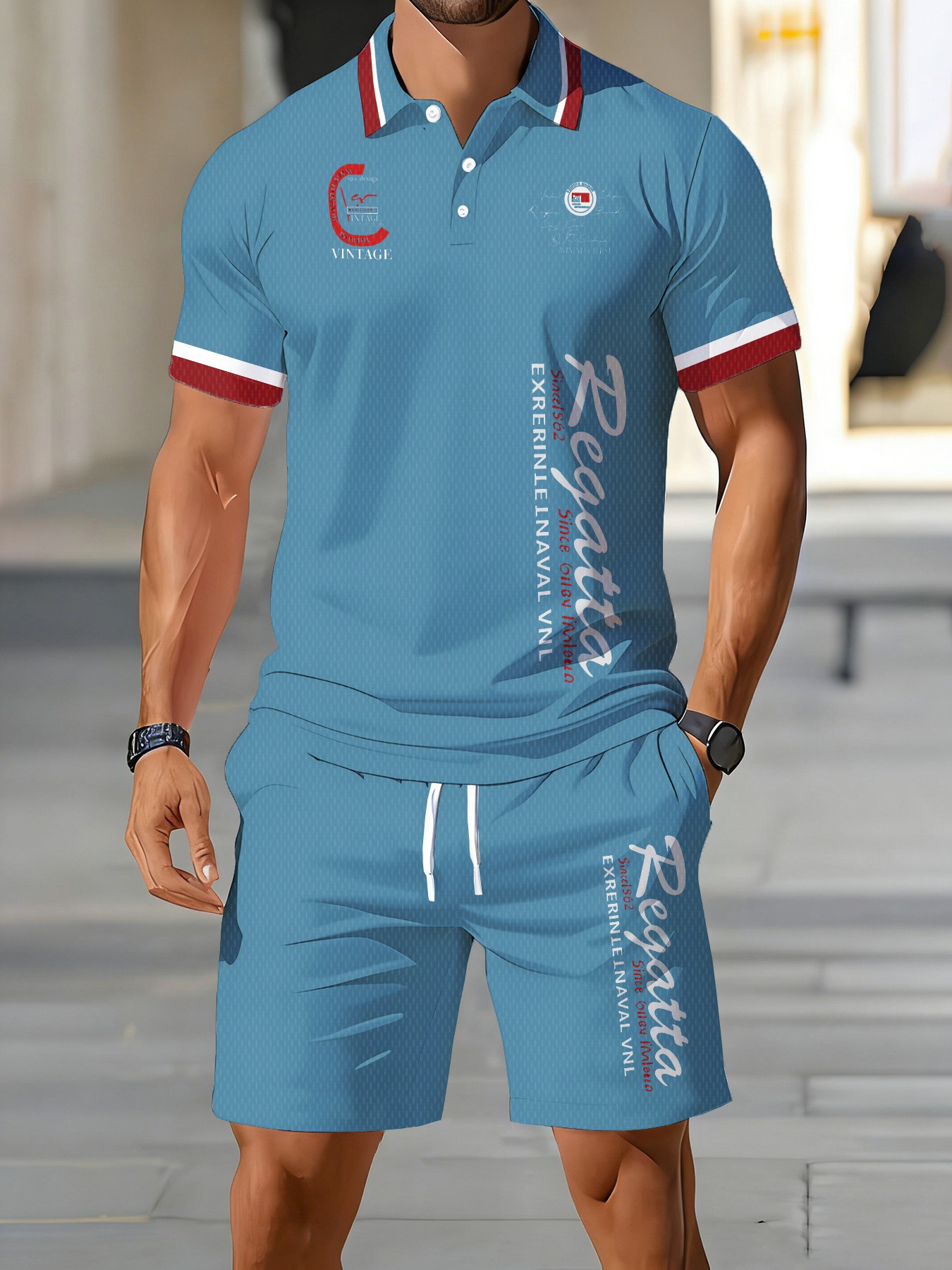 2026 Summer American Men's Pol - Men'S Fashion Polo Shirt recension och pris