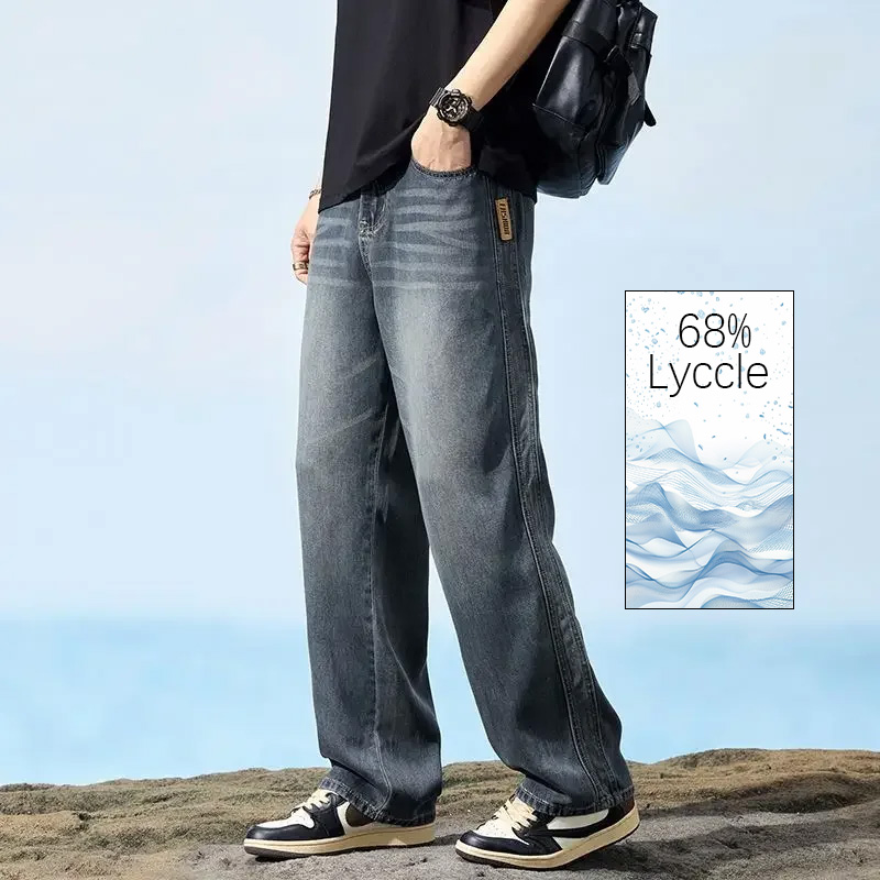 Pop Lyocell Spring Thin Men's  - Men'S Fashion With Baggy Jeans recension och pris