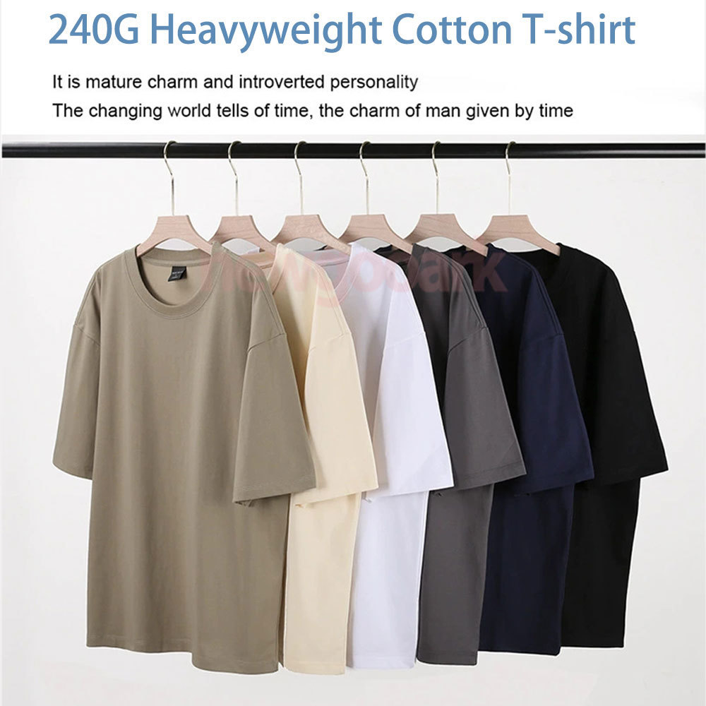 240G Heavyweight Cotton Custom - Men'S Fashion Oversized T Shirt recension och pris