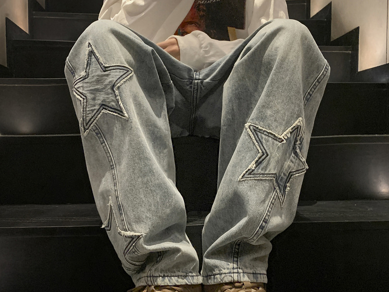 New Fashion Five-pointed Star  - Men'S Fashion With Baggy Jeans recension och pris